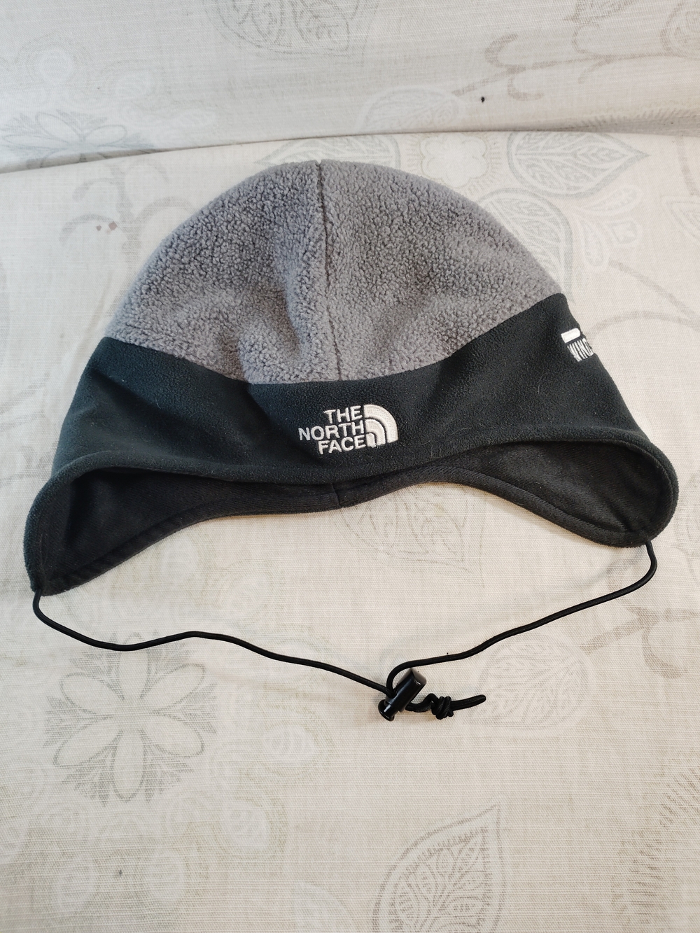 The North Face Gore Windstopper Fleece Earflap Beanie - Gray and Black